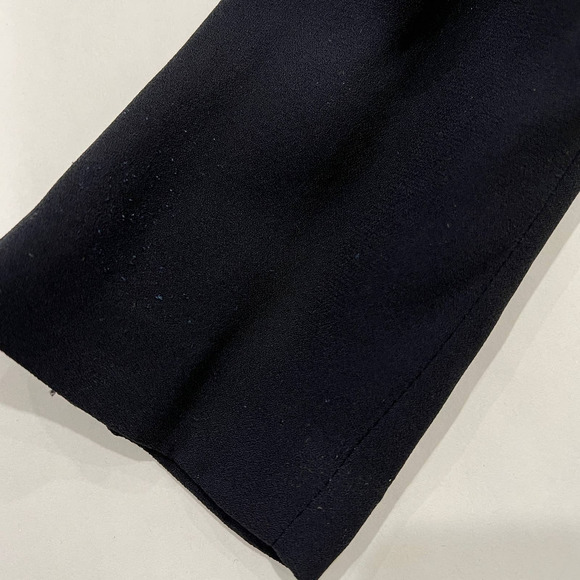 A.L.C. Dress Womens 0 Black Miro Viscose Blend Zipper Accent Mini Fit Flare Crew - Picture 14 of 14